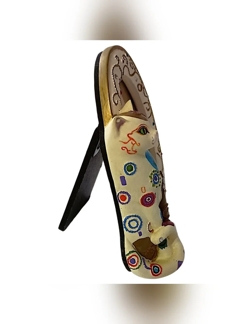 Kleo Kats Mini Cat Picture Photo Frame Hand Painted Whimsical Collectible Resin